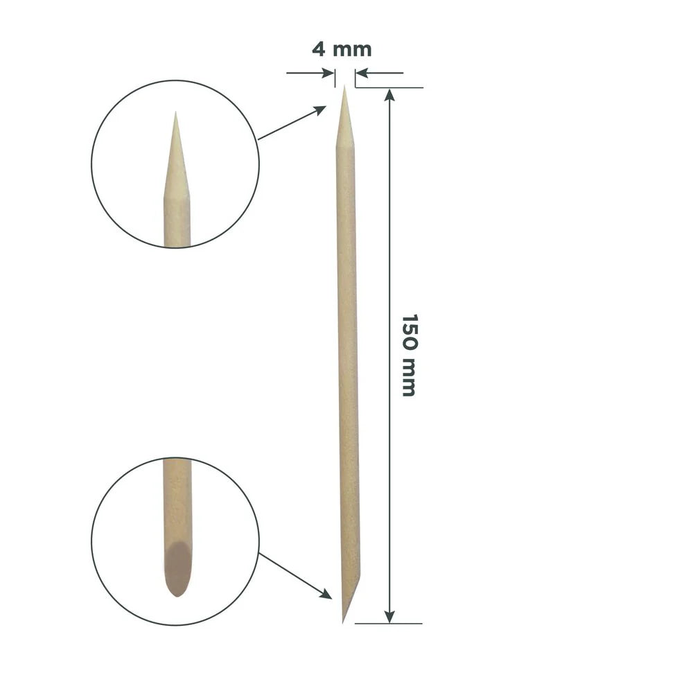 Stick de Laranjeira STALEKS PRO para Manicure 150mm (10 unid.)