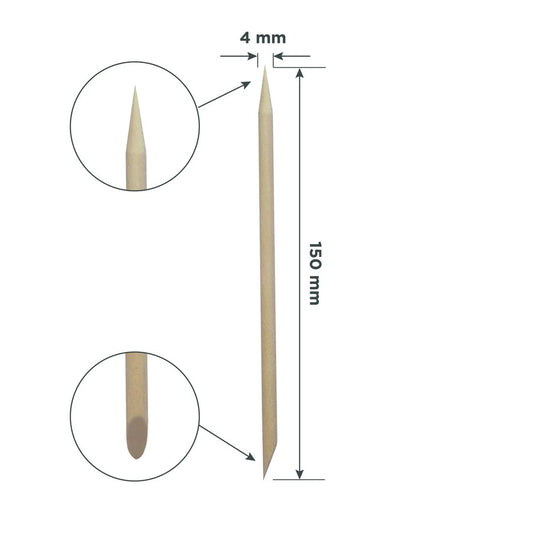 Stick de Laranjeira STALEKS PRO para Manicure 150mm (10 unid.)
