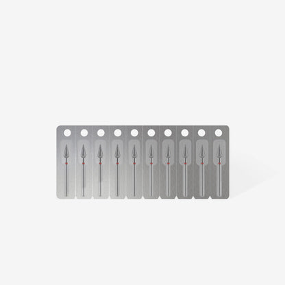 Ponteira de Diamante com Ponta Pera Vermelha EXPERT - Diâmetro da Cabeça 5mm / Peça de Trabalho 12mm